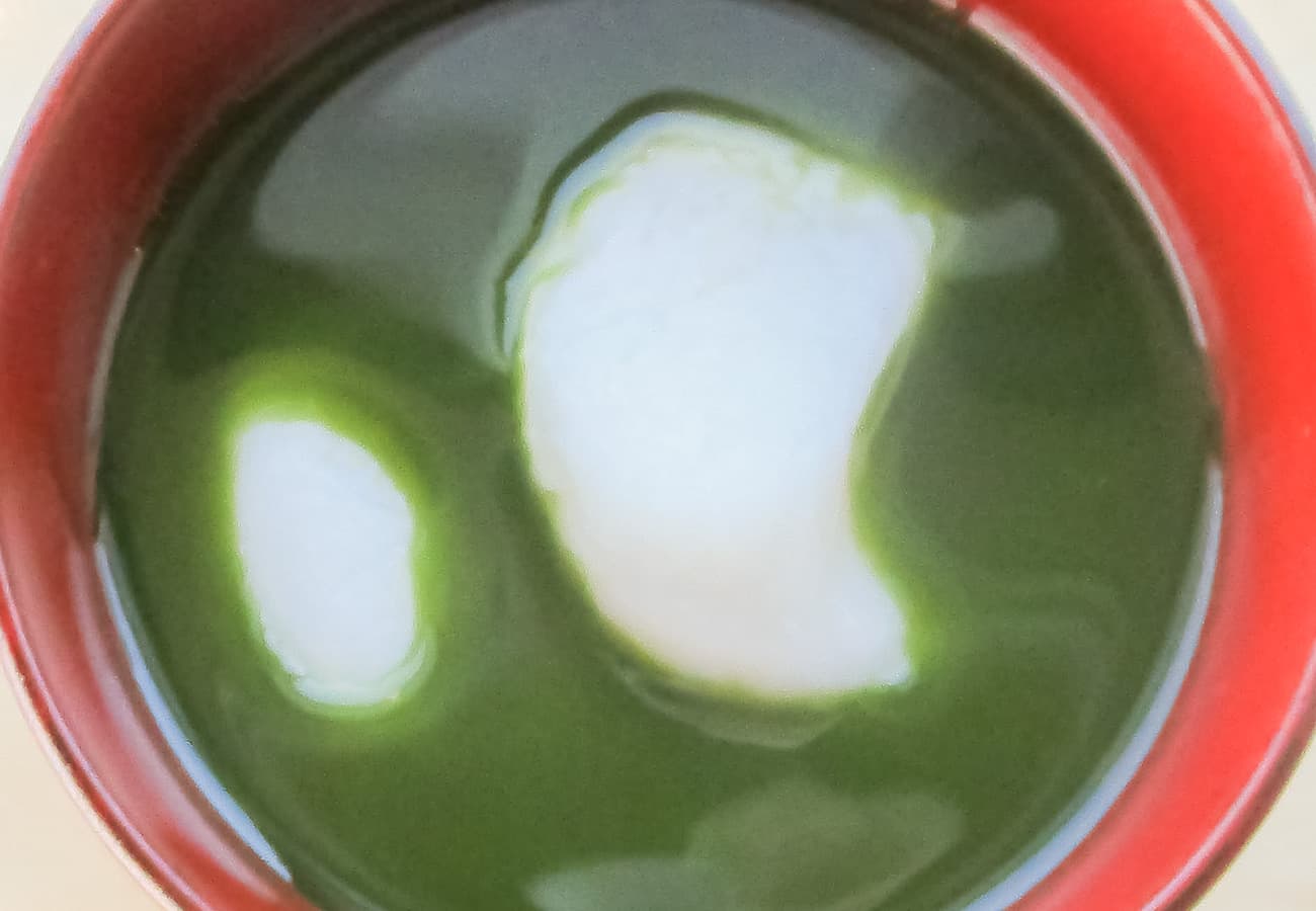 mochi お汁粉 抹茶
